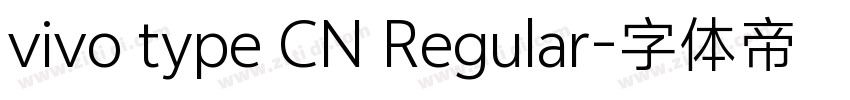 vivo type CN Regular字体转换